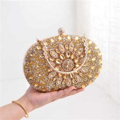 Poșetă clutch cu diamant strălucitor